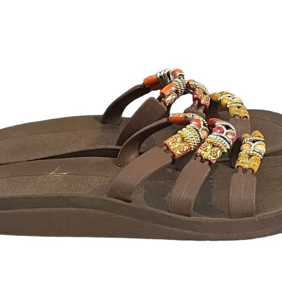 GRANDCO Sandals Classic Slide Brown Beads - Picture 7 of 8